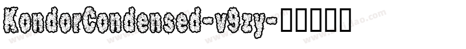 KondorCondensed-v9zy字体转换