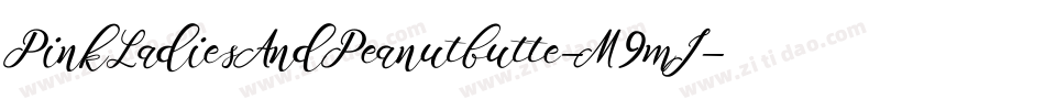 PinkLadiesAndPeanutbutte-M9mJ字体转换