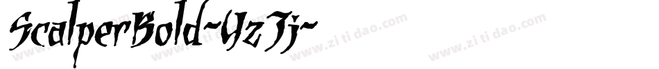 ScalperBold-YzJj字体转换