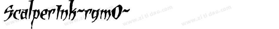 ScalperInk-rgmO字体转换