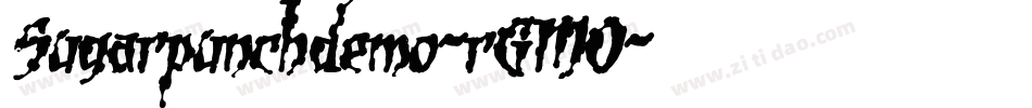 Sugarpunchdemo-rGMO字体转换