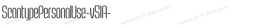 ScantypePersonalUse-v51A字体转换