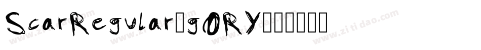 ScarRegular-gORY字体转换