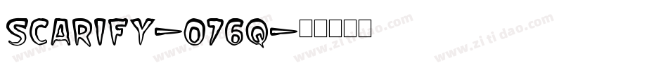 Scarify-o76q字体转换