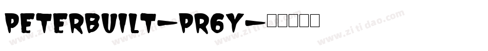 Peterbuilt-pR6y字体转换
