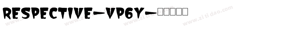 Respective-VP6y字体转换