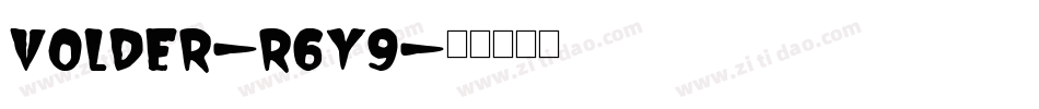 Volder-r6y9字体转换