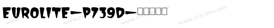 Eurolite-p739d字体转换