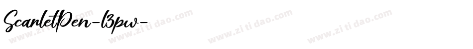 ScarletPen-l3pw字体转换