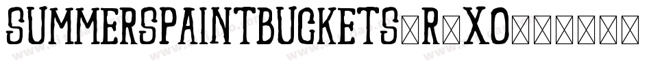 SummersPaintBuckets-r3xO字体转换