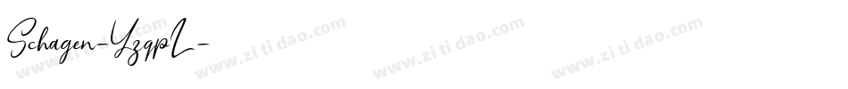 Schagen-YzqpL字体转换