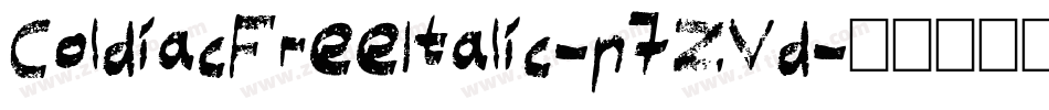ColdiacFreeItalic-p7ZVd字体转换