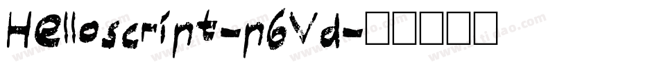 Helloscript-p6Vd字体转换