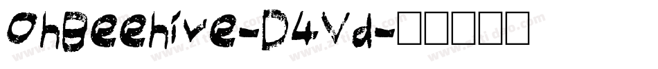 OhBeehive-D4Vd字体转换 OhBeehive-D4Vd字体转换