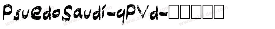 PsuedoSaudi-qPVd字体转换