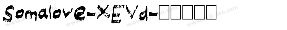 Somalove-XEVd字体转换