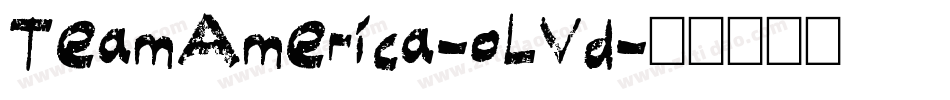 TeamAmerica-oLVd字体转换