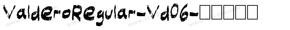 ValderoRegular-Vd06字体转换