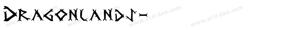 Dragonlands字体转换
