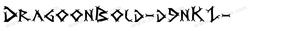 DragoonBold-d9nKZ字体转换