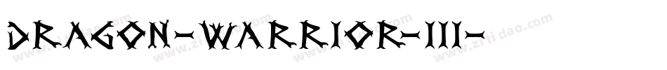 dragon-warrior-iii字体转换