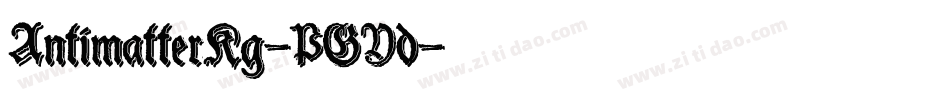 AntimatterKg-PGYd字体转换