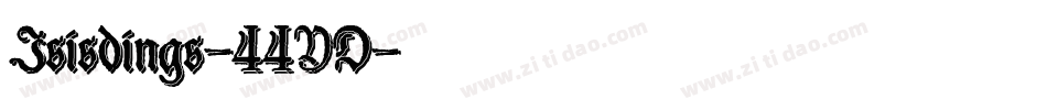 Isisdings-44YD字体转换