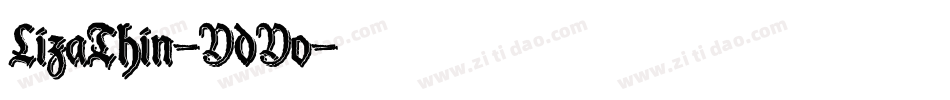 LizaThin-YdYo字体转换