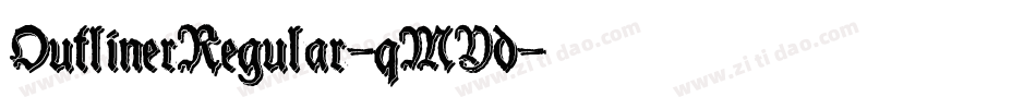 OutlinerRegular-qMYd字体转换