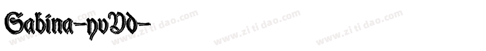 Sabina-yvYd字体转换