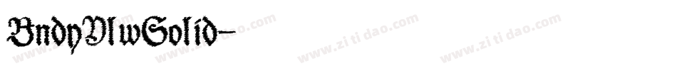 BndyYlwSolid字体转换