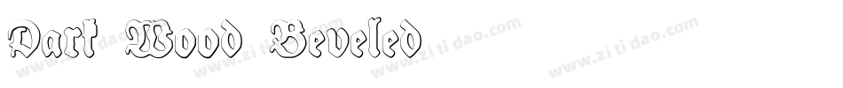 Dark-Wood-Beveled字体转换