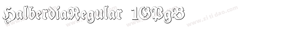 HalberdiaRegular-1GPgB字体转换