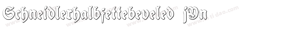 Schneidlerhalbfettebeveled-jYnM字体转换