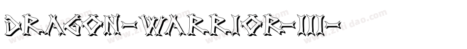 dragon-warrior-iii字体转换