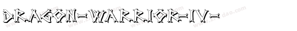 dragon-warrior-iv字体转换