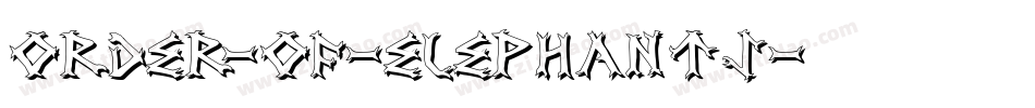 order-of-elephants字体转换
