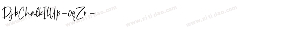 DjbChalkItUp-0qZr字体转换