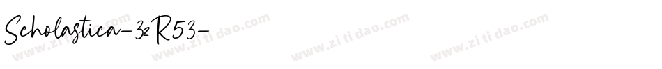 Scholastica-3zR53字体转换