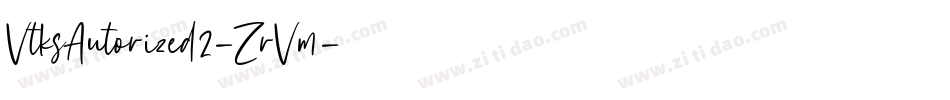 VtksAutorized2-ZrVm字体转换