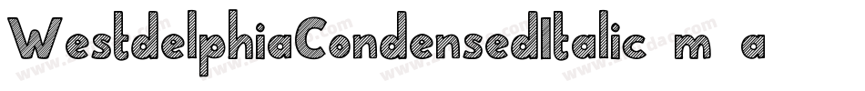 WestdelphiaCondensedItalic-m9a2字体转换