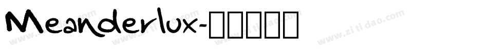 Meanderlux字体转换