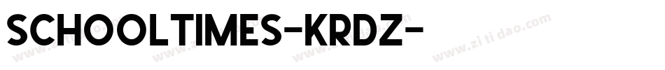 SchoolTimes-KrdZ字体转换