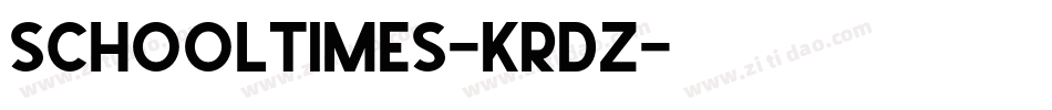 SchoolTimes-KrdZ字体转换