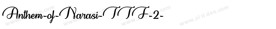 Anthem-of-Narasi-TTF-2字体转换