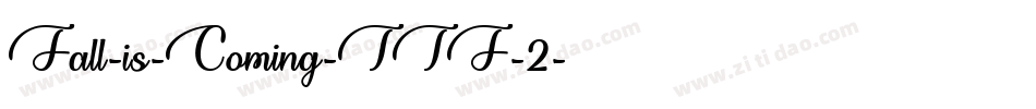 Fall-is-Coming-TTF-2字体转换