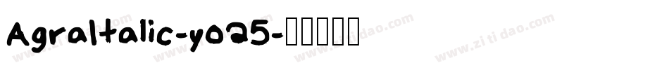 AgraItalic-yo25字体转换