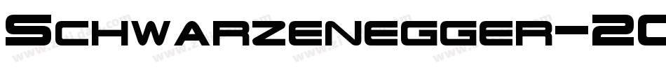 Schwarzenegger-203K字体转换