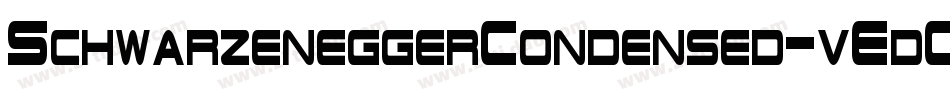 SchwarzeneggerCondensed-vEdO字体转换