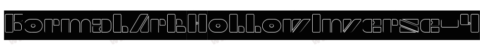 FormalArtHollowInverse-48o4字体转换